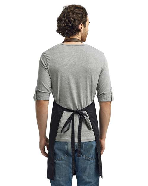 Espresso Bib Apron - Black/ Brown