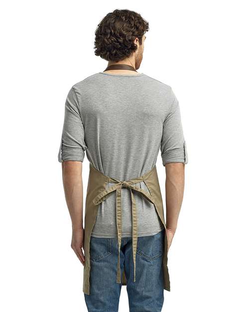 Espresso Bib Apron - Khaki/ Brown