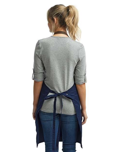 Espresso Bib Apron - Navy/ Brown