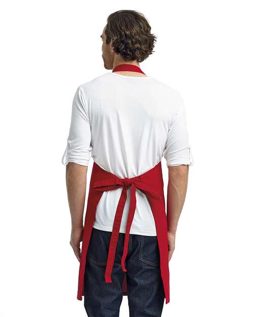 Calibre Heavy Cotton Canvas Bib Apron - Red