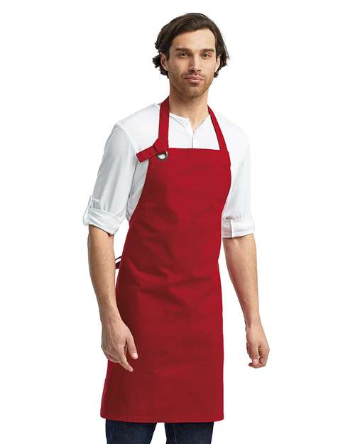 Calibre Heavy Cotton Canvas Bib Apron - Red