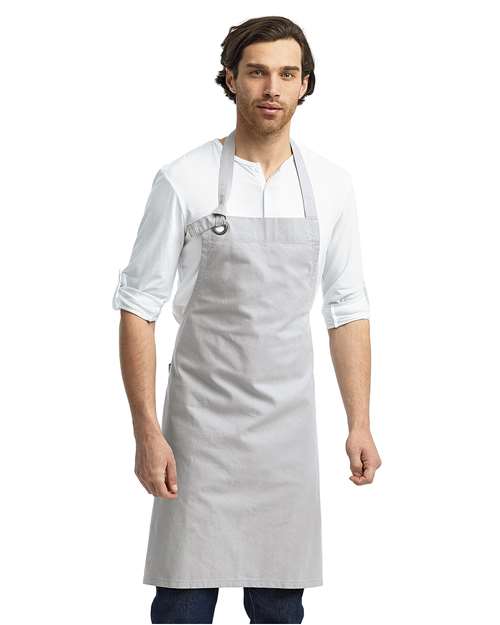 Calibre Heavy Cotton Canvas Bib Apron - Silver