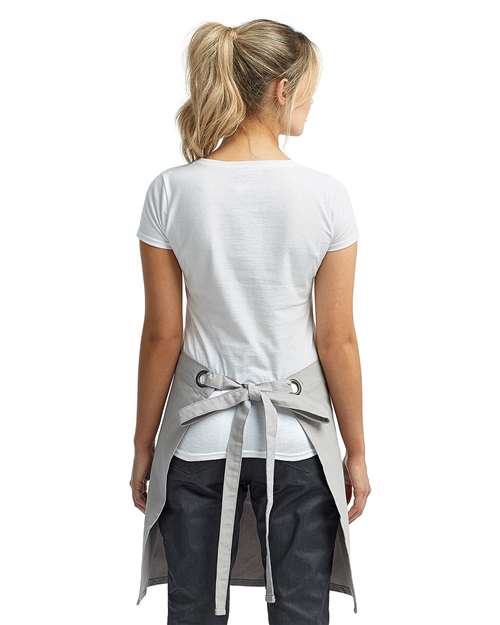 Calibre Heavy Cotton Canvas Waist Apron - Silver