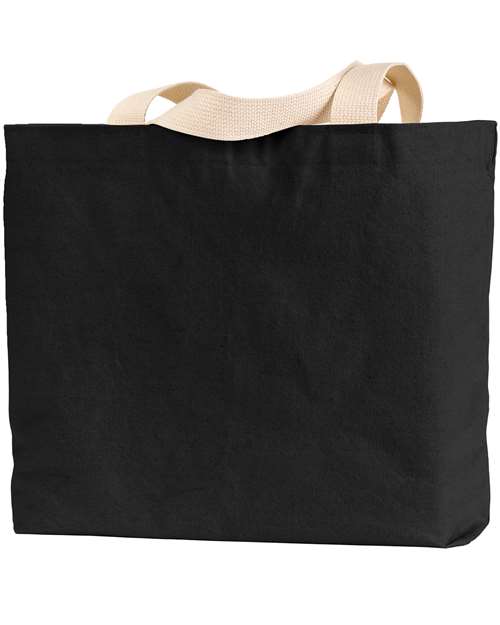 USA-Made Canvas Jumbo Tote Bag - Black