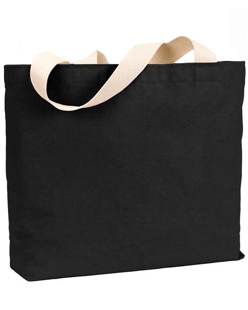 USA-Made Canvas Jumbo Tote Bag - Black