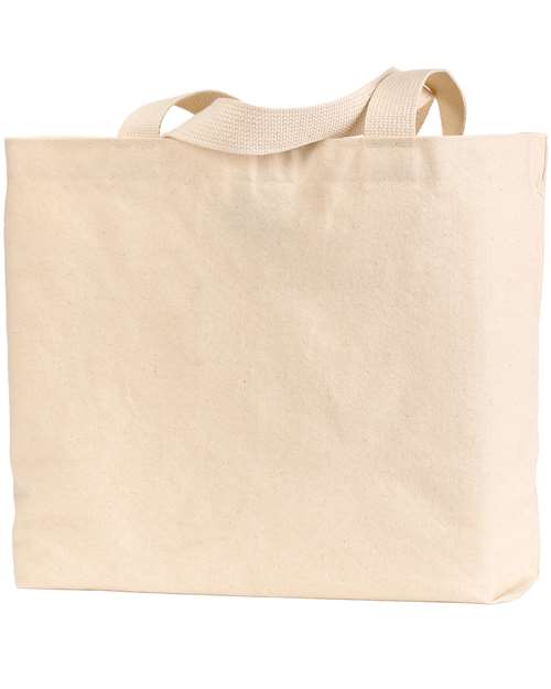 USA-Made Canvas Jumbo Tote Bag - Natural