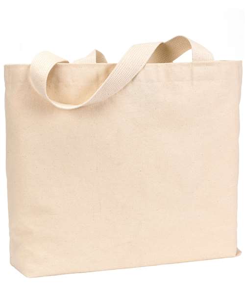USA-Made Canvas Jumbo Tote Bag - Natural