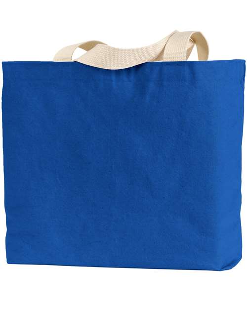USA-Made Canvas Jumbo Tote Bag - Royal