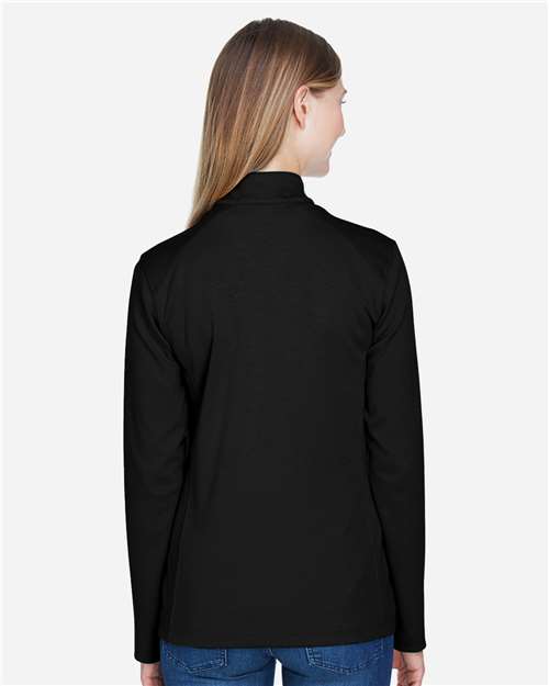 Women's DRYTEC20™ Performance Quarter-Zip Pullover - Black/ Grey Heather/ Graphite