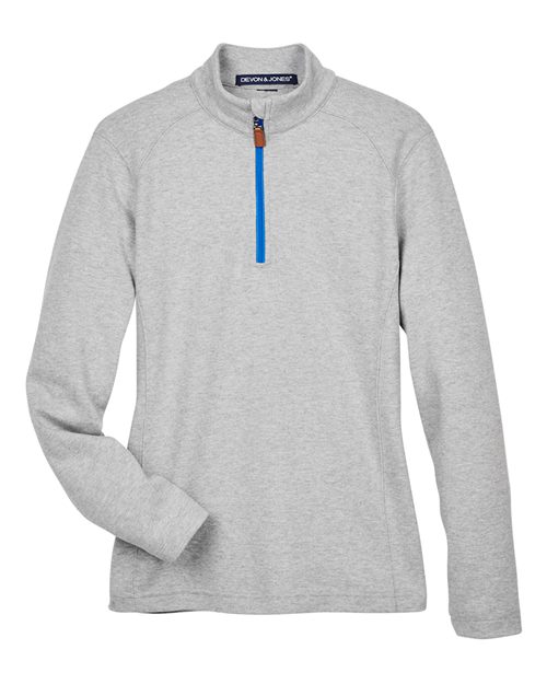 Women's DRYTEC20™ Performance Quarter-Zip Pullover - Grey Heather/ Grey H/ French Blue