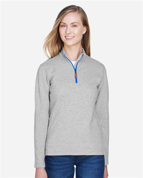 Women's DRYTEC20™ Performance Quarter-Zip Pullover - Grey Heather/ Grey H/ French Blue