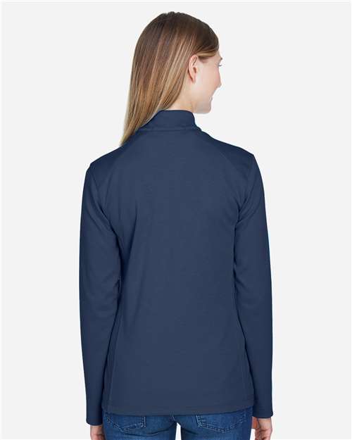 Women's DRYTEC20™ Performance Quarter-Zip Pullover - Navy/ Grey Heather/ Graphite