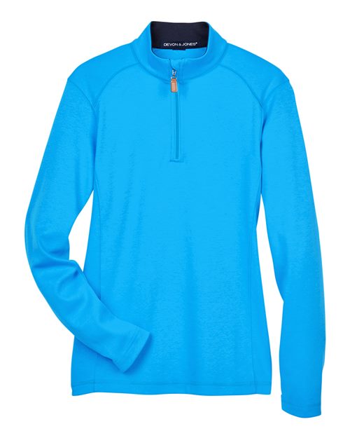 Women's DRYTEC20™ Performance Quarter-Zip Pullover - Ocean Blue/ Navy/ Ocean Blue