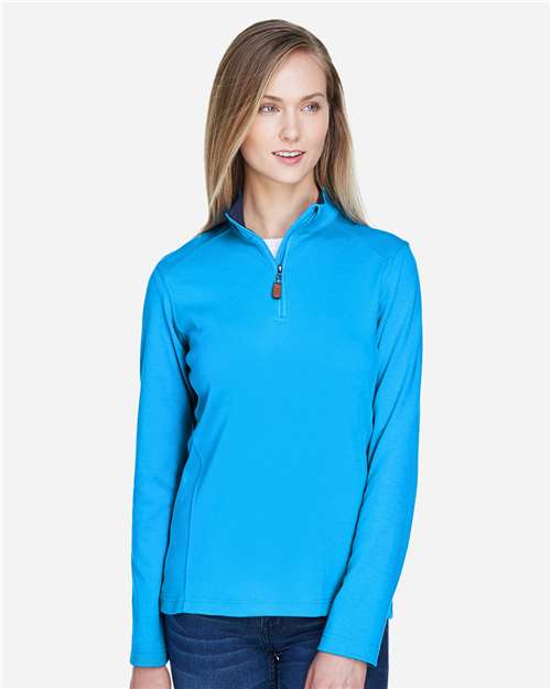 Women's DRYTEC20™ Performance Quarter-Zip Pullover - Ocean Blue/ Navy/ Ocean Blue