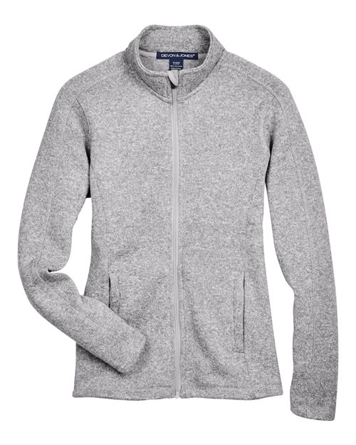 Women's Bristol Full-Zip Sweater Fleece Jacket - Grey Heather