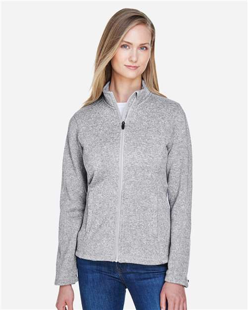 Women's Bristol Full-Zip Sweater Fleece Jacket - Grey Heather
