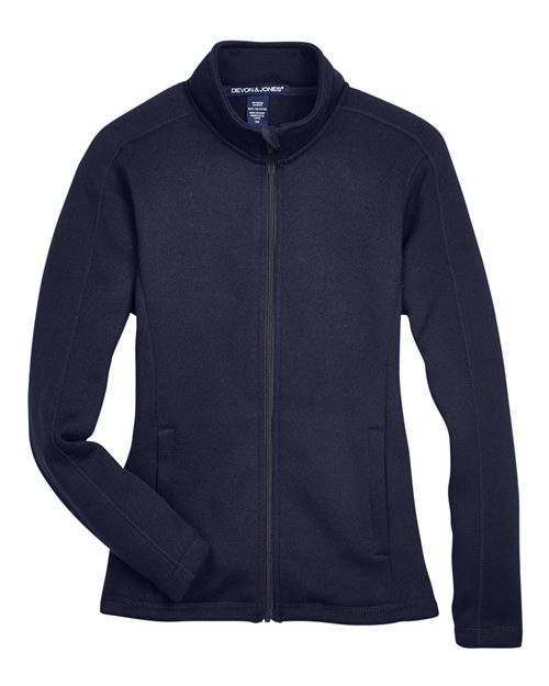 Women's Bristol Full-Zip Sweater Fleece Jacket - Navy