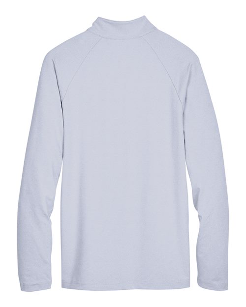 Men's CrownLux Performance® Clubhouse Micro-Stripe Quarter-Zip Pullover - Navy