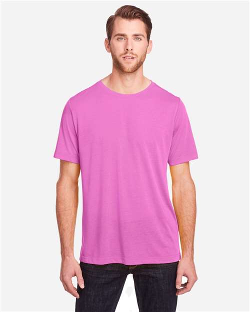 Unisex Fusion ChromaSoft™ Performance T-Shirt - Charity Pink