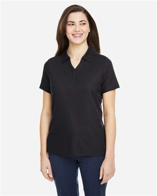Women's Fusion ChromaSoft™ Pique Polo - Black