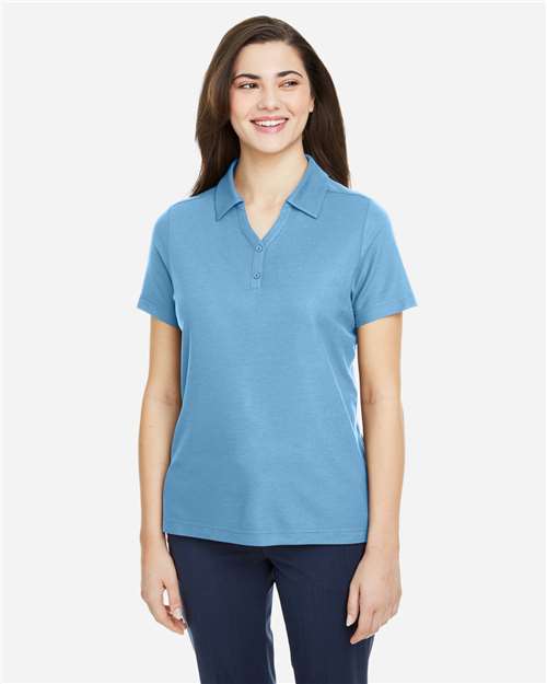 Women's Fusion ChromaSoft™ Pique Polo - Columbia Blue