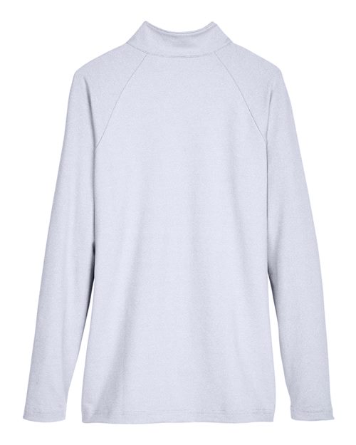 Women's CrownLux Performance® Clubhouse Micro-Stripe Quarter-Zip Pullover - Navy