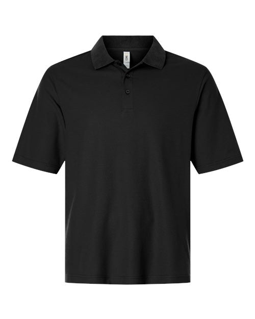 Men's Resolve CVC Performance Pique Polo - Black