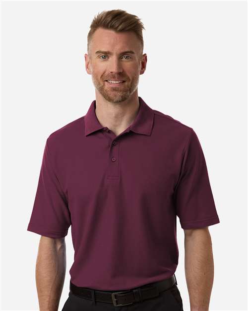 Men's Resolve CVC Performance Pique Polo - Burgundy