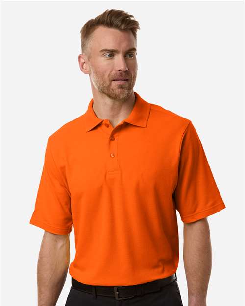Men's Resolve CVC Performance Pique Polo - Campus Orange
