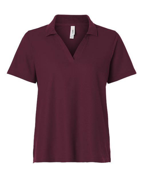 Women's Resolve CVC Performance Pique Polo - Burgundy