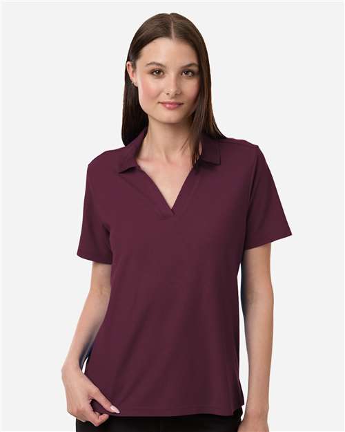 Women's Resolve CVC Performance Pique Polo - Burgundy