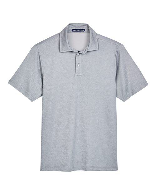 Men's CrownLux Performance® Address Mélange Polo - Grey Melange