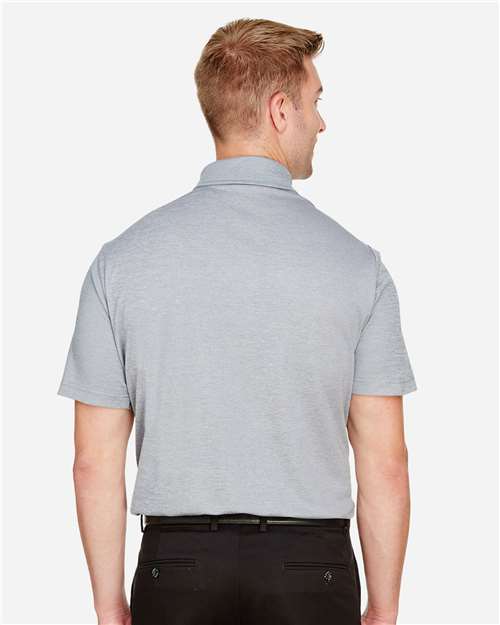 Men's CrownLux Performance® Address Mélange Polo - Grey Melange