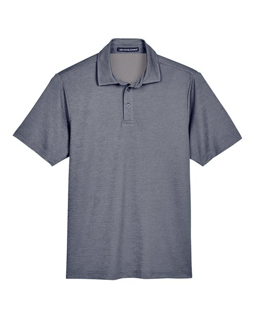 Men's CrownLux Performance® Address Mélange Polo - Navy Melange