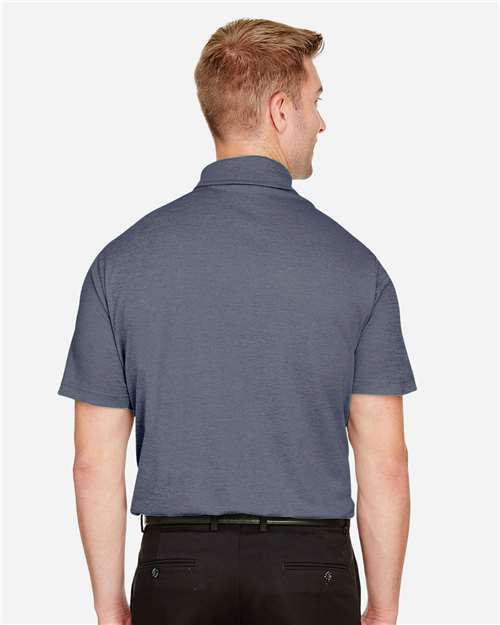 Men's CrownLux Performance® Address Mélange Polo - Navy Melange