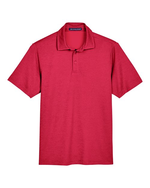 Men's CrownLux Performance® Address Mélange Polo - Red Melange