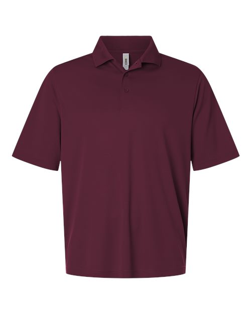 Men's Nova Performance Pique Polo - Burgundy