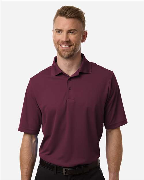 Men's Nova Performance Pique Polo - Burgundy