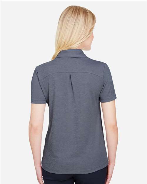 Women's CrownLux Performance® Address Melange Polo - Navy Melange