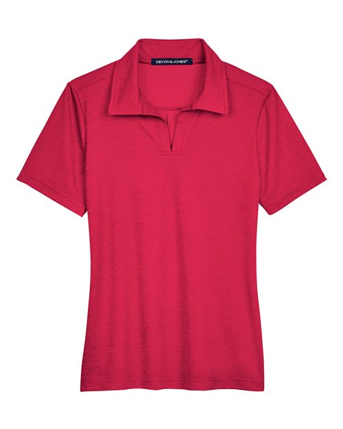 Women's CrownLux Performance® Address Melange Polo - Red Melange