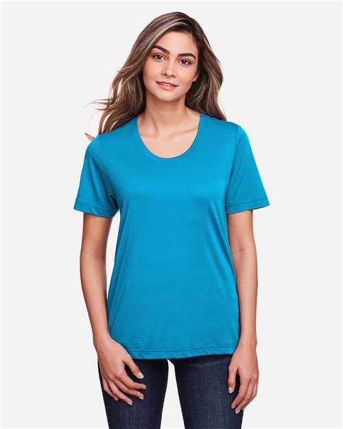 Women's Fusion ChromaSoft™ Performance T-Shirt - Electric Blue