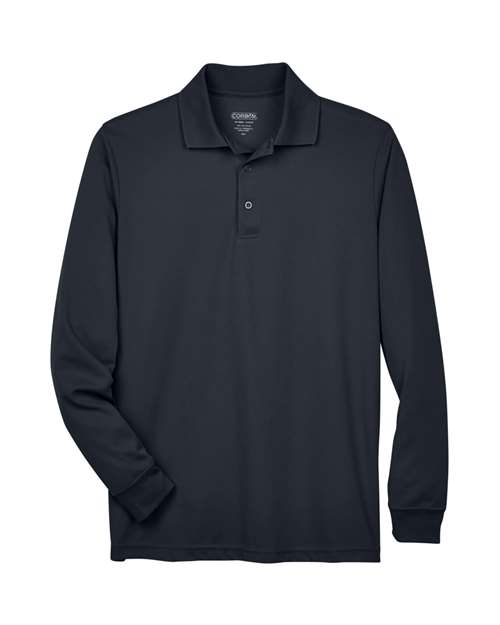 Men's Pinnacle Performance Long Sleeve Piqué Polo - Carbon