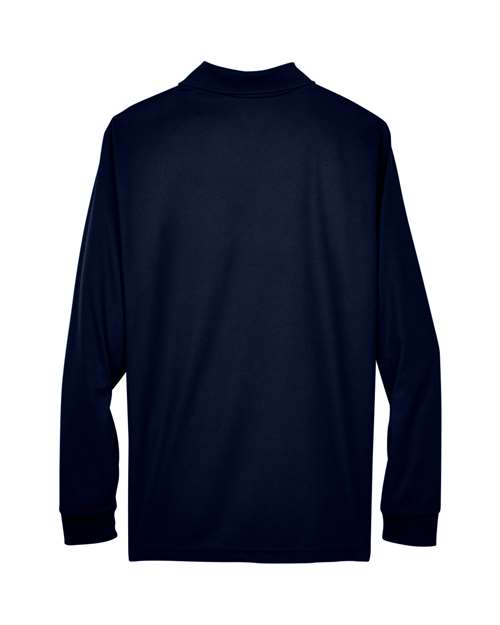 Men's Pinnacle Performance Long Sleeve Piqué Polo - Classic Navy