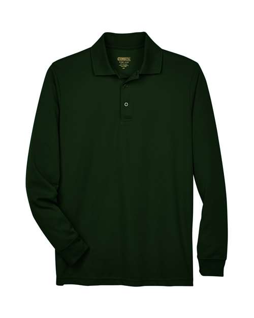 Men's Pinnacle Performance Long Sleeve Piqué Polo - Forest