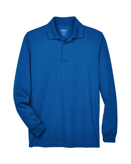 Men's Pinnacle Performance Long Sleeve Piqué Polo - True Royal