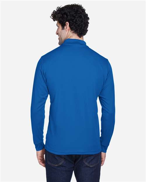 Men's Pinnacle Performance Long Sleeve Piqué Polo - True Royal