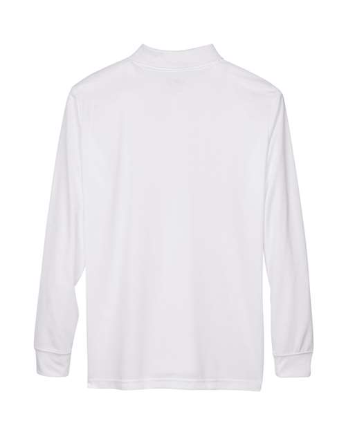 Men's Pinnacle Performance Long Sleeve Piqué Polo - White