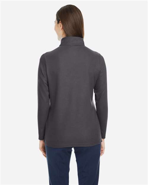 Women's Fusion ChromaSoft™ Pique Quarter-Zip Pullover - Carbon