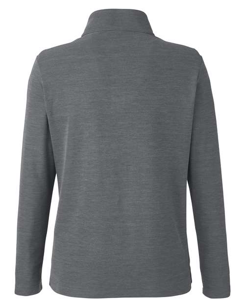 Women's Fusion ChromaSoft™ Pique Quarter-Zip Pullover - Carbon Heather