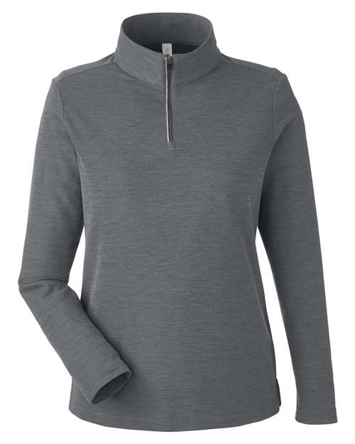 Women's Fusion ChromaSoft™ Pique Quarter-Zip Pullover - Carbon Heather